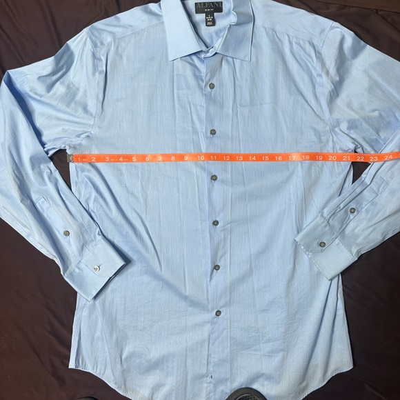 Alfani Sky Blue Men's Dress Shirt - Picture 6 of 8